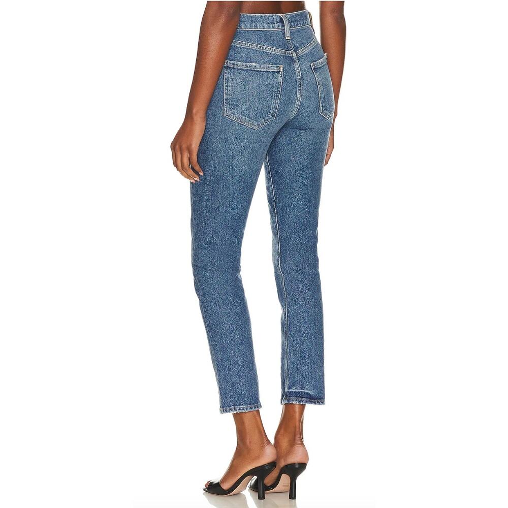 Agolde Riley Long High Rise Straight Jeans - Picture 8 of 12